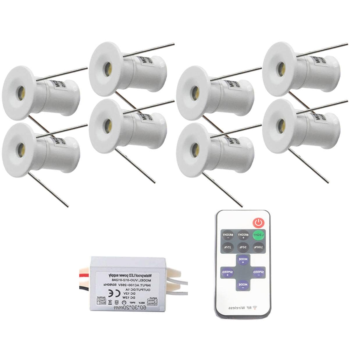 Luminaria Led Ventdepot Mximw-004 8 Piezas Blanco $1,105