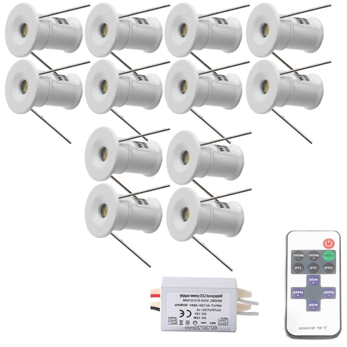 Foco Led De Techo Ventdepot Mximw-006 12 Piezas Blanco $1,628