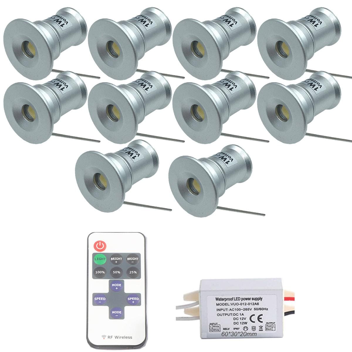 Focos Led Mini Ventdepot Mxims-005 10 Piezas Plata $1,375