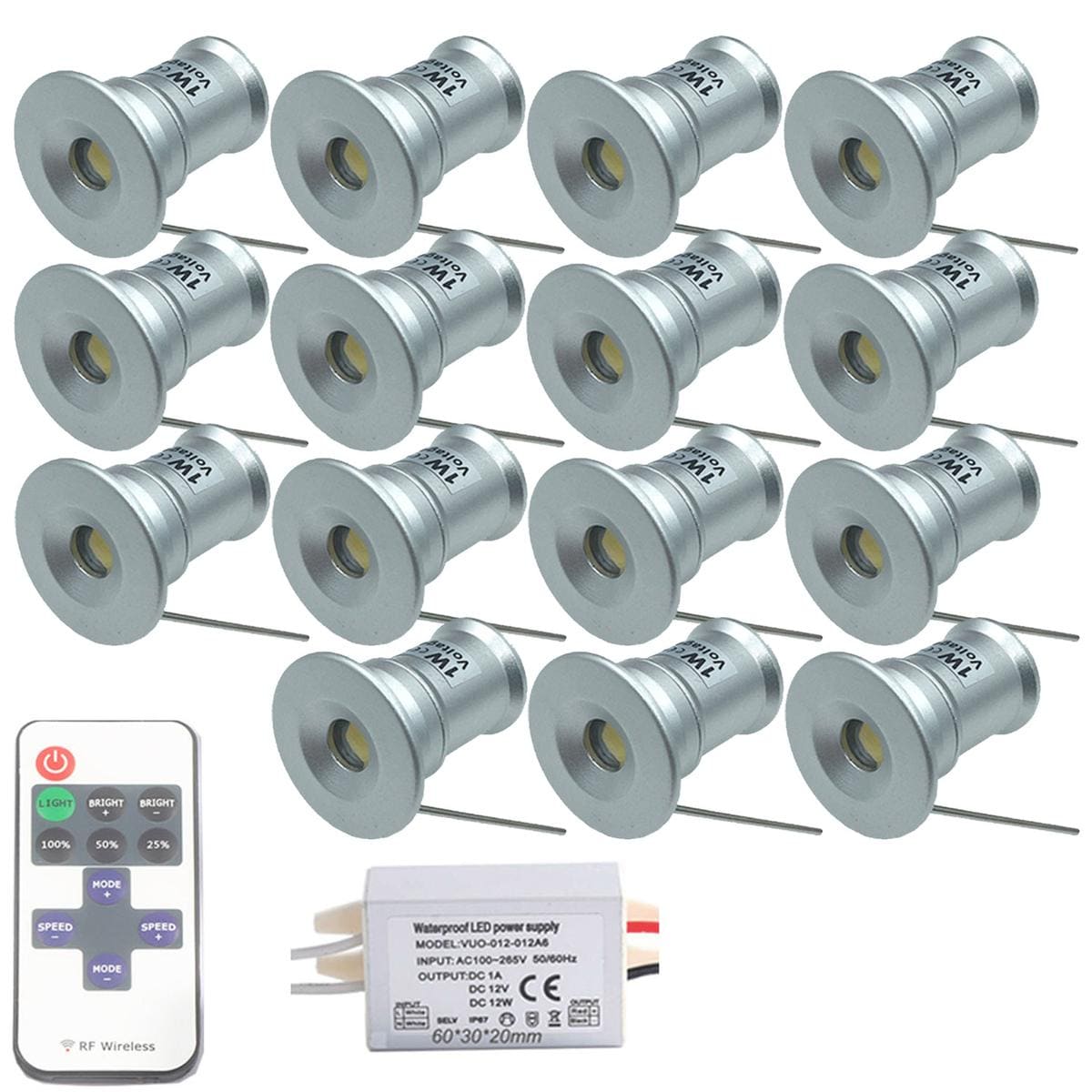 Focos Led De Bajo Consumo Ventdepot Mxims-007 15 Piezas Plata $2,041