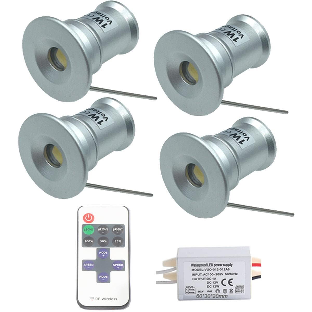 Luminaria Led Ventdepot Mxims-002 4 Piezas Plata $838
