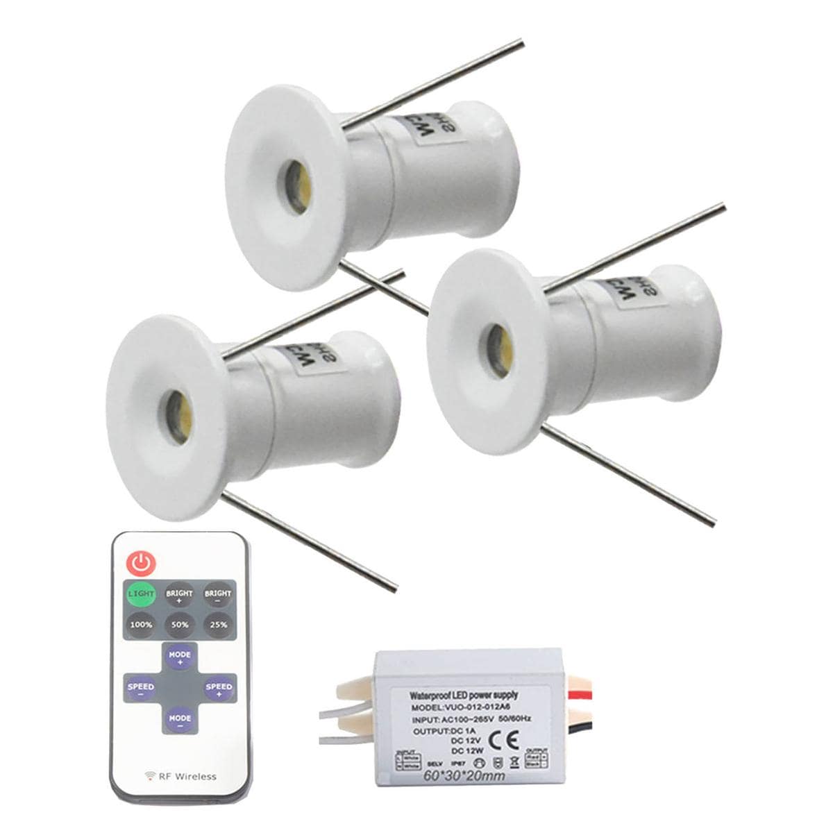 Focos Led Empotrables Ventdepot Mximw-001 3 Piezas Blanco $691