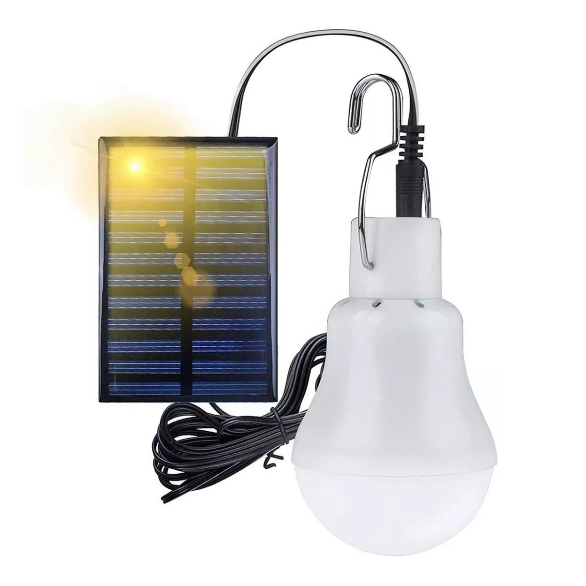 Bombilla De Luz Solar Tipo Gancho 110lumen 3w  Eo Safe Imports Esi-13890 Blanco