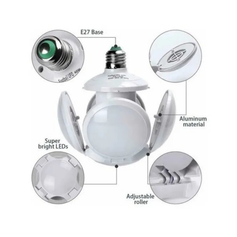 Foto 3 pulgar | Bombilla Led Bullet Ball De 40 W, E27, 6500 K, 120 Led - Venta Internacional.