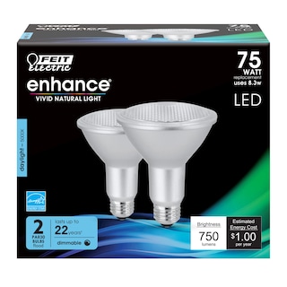 Foto 2 | Bombillas Led Feit Electric Par30 L 8 3 W 750 Lm 5000 K Regulables Paquete De 2 - Venta Internacional.