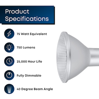 Foto 3 | Bombillas Led Feit Electric Par30 L 8 3 W 750 Lm 5000 K Regulables Paquete De 2 - Venta Internacional.