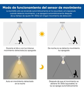 Foto 5 | 4 Porta Lámpara Sensor De Movimiento 360° Grados Infrarrojo
