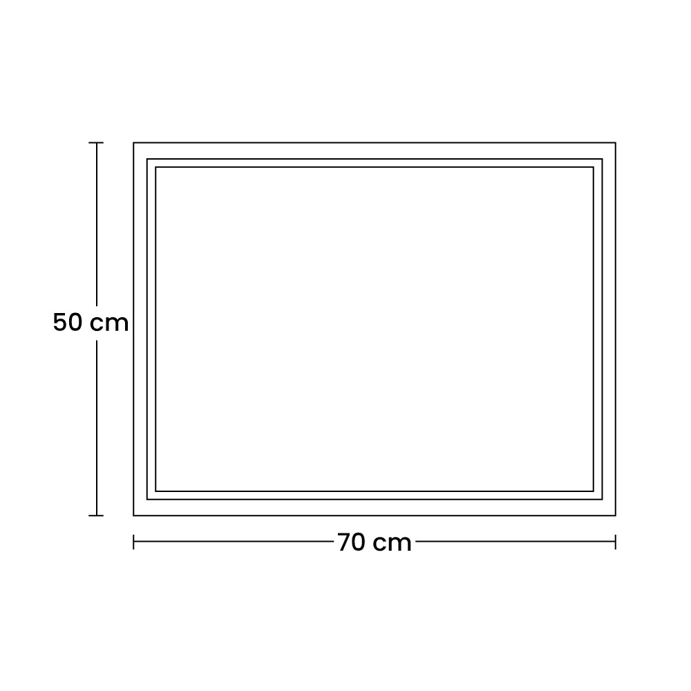 Foto 3 pulgar | Espejo De Vidrio Rectangular Mil Luces Con Borde Esmerilado