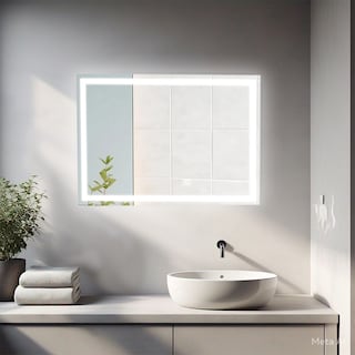 Foto 3 | Espejo De Vidrio Rectangular Mil Luces Con Borde Esmerilado