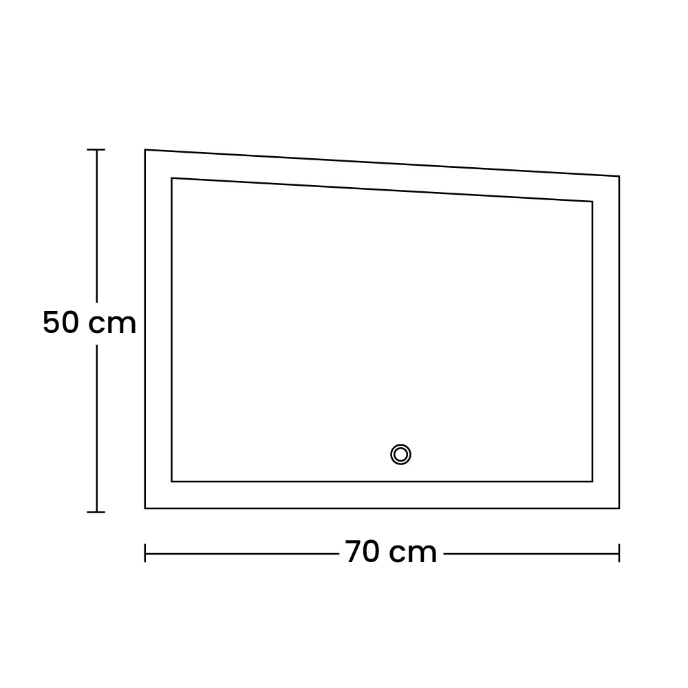 Foto 2 | Espejo De Vidrio Rectangular Mil Luces Con Borde Esmerilado 303