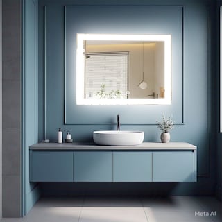 Foto 4 | Espejo De Vidrio Rectangular Mil Luces Con Borde Esmerilado 303