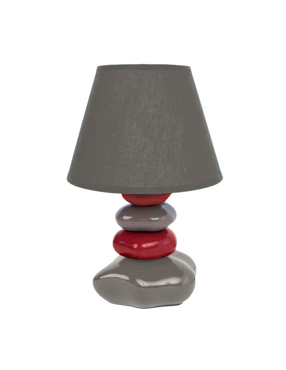Lámpara De Mesa Roja