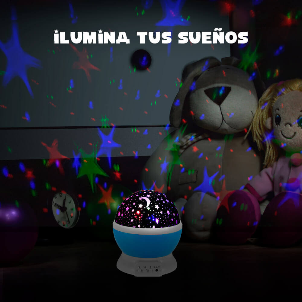 Foto 6 | Lámpara Proyectora de Estrellas Led Giratorio para Niños