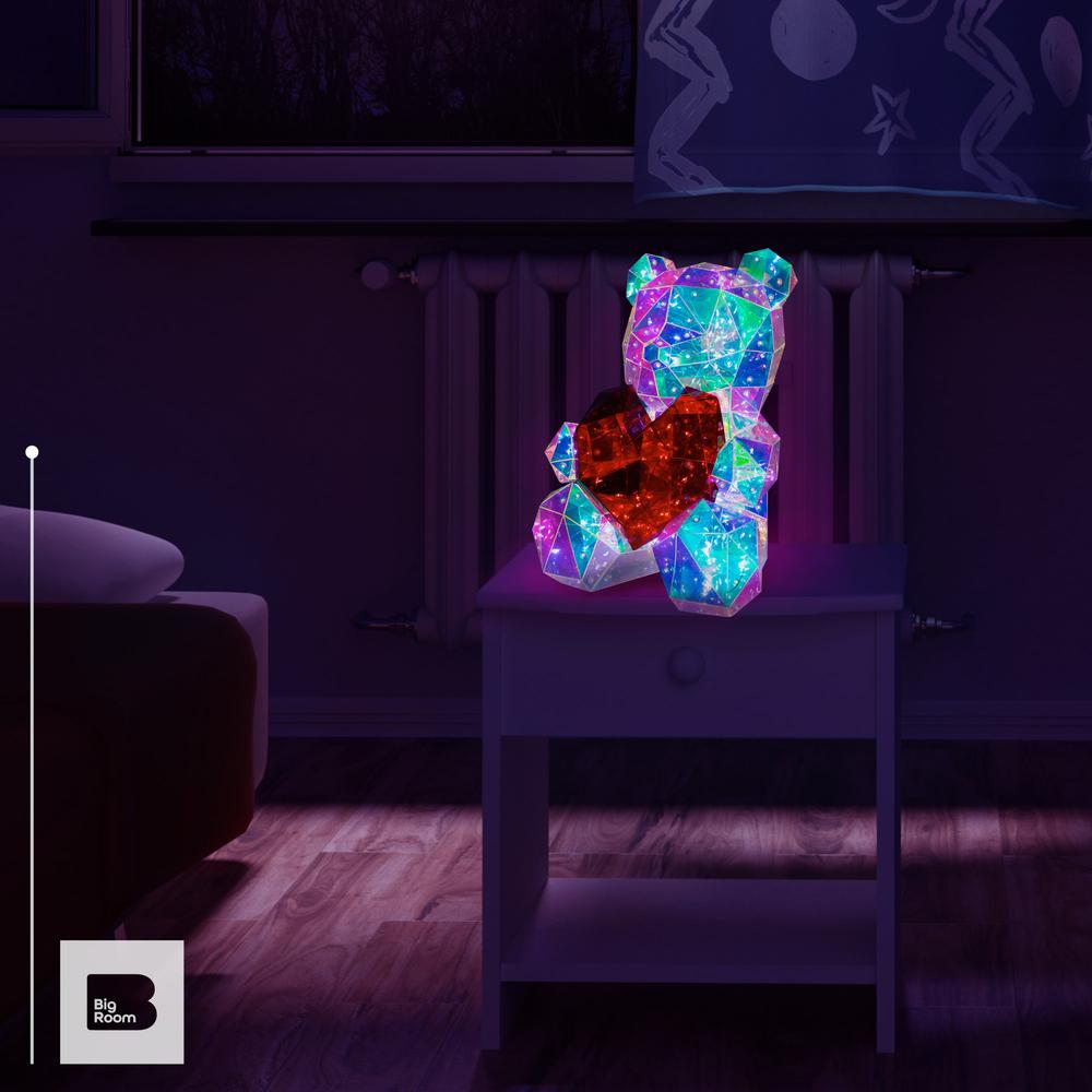 Foto 5 pulgar | Lampara Big Room 3d Oso Luz Led Iluminacion Nocturna