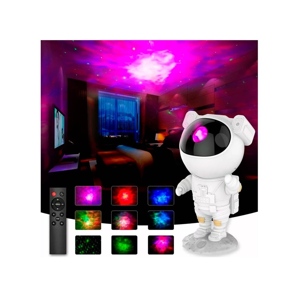 Foto 5 pulgar | Lámpara De Noche Con Proyector De Estrellas Astronaut Galaxy Projector - Venta Internacional.
