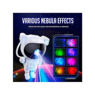 Foto 5 | Lámpara De Noche Con Proyector De Estrellas Astronaut Galaxy Projector - Venta Internacional.