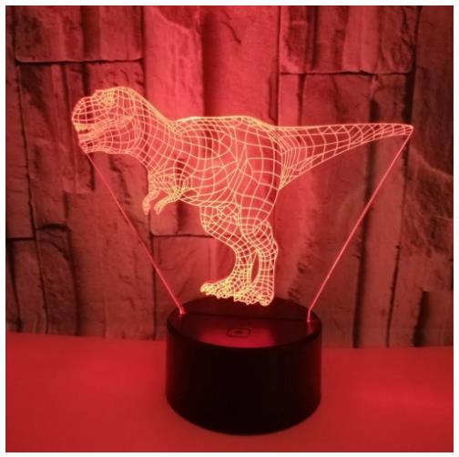 Foto 5 pulgar | Lámpara Led 3D Dinosaurio T-Rex - Venta Internacional