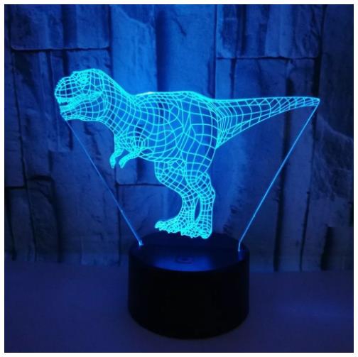 Foto 7 pulgar | Lámpara Led 3D Dinosaurio T-Rex - Venta Internacional