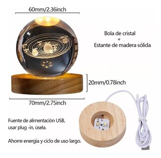 Foto 3 | Lámpara de Noche 3D Led Sistema Solar - Venta Internacional