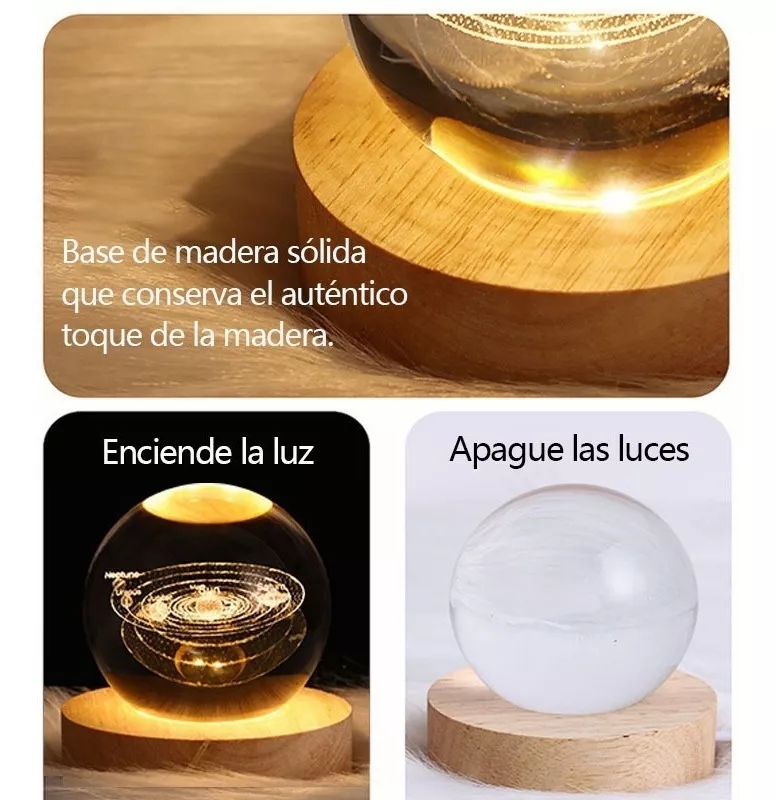 Foto 5 | Lámpara de Noche 3D Led Sistema Solar - Venta Internacional