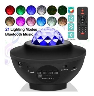 Foto 3 | Proyector Galaxy Negro con Estrellas Led y Sonido Bluetooth - Venta Internacional