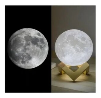 Foto 2 | Lámpara de Mesa Luna 3D - Venta Internacional