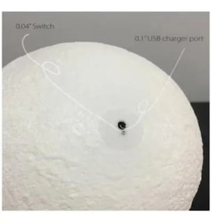 Foto 4 | Lámpara de Mesa Luna 3D - Venta Internacional