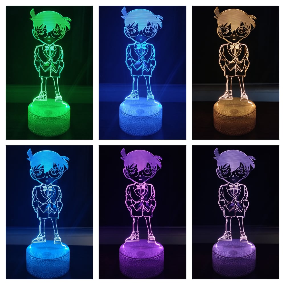 Foto 2 | Lámpara 3D Detective Conan 7 Colores con USB - Venta Internacional