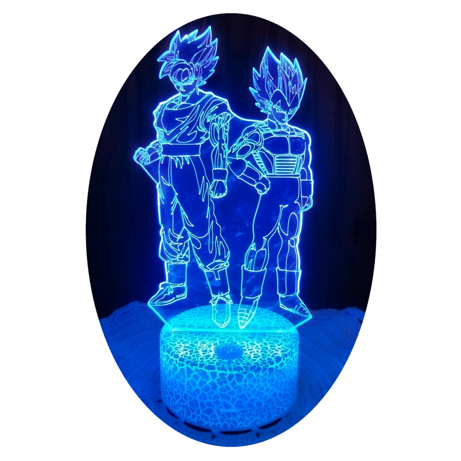 Lámpara 3d Illusion Led Para Goku Y Vegeta, 7 Colores - Venta Internacional.