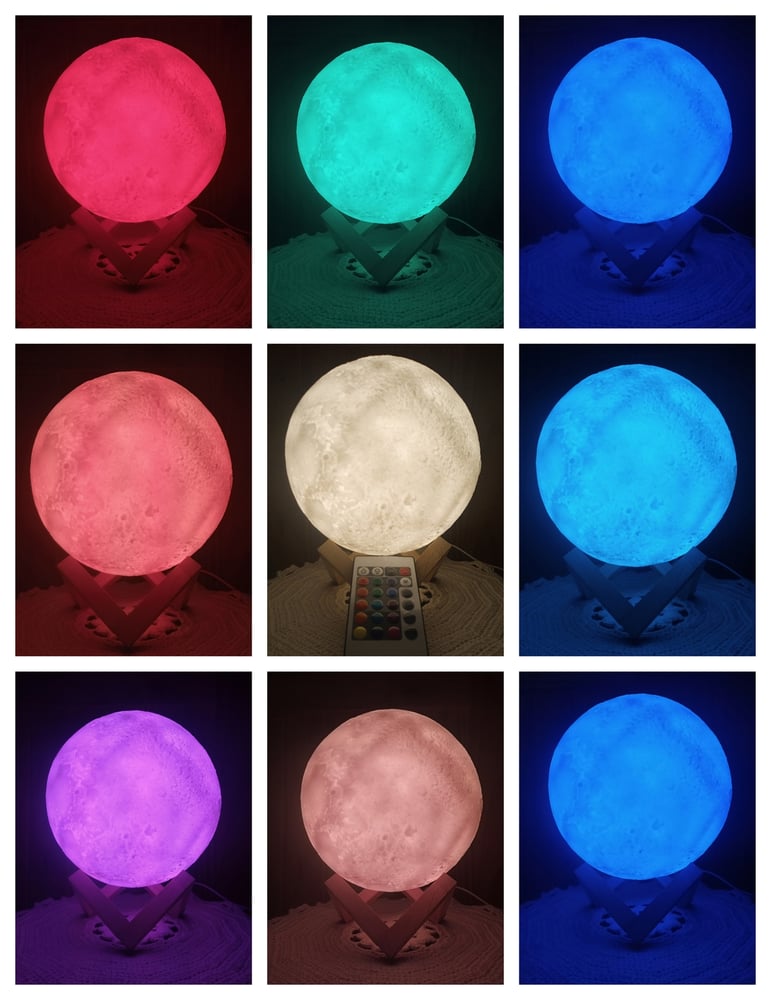 Foto 2 | Lámpara Super Moon 18x18 cm Recargable con Mando a Distancia - Venta Internacional