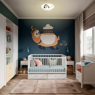 Foto 6 | Mil Luces Lampara Infantil De Techo Pingüino