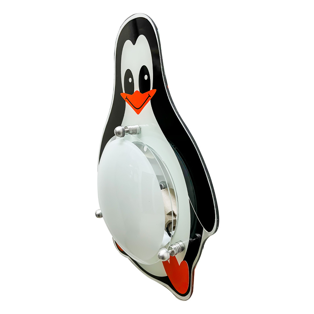 Foto 3 | Mil Luces Lampara Infantil De Pared Pinguino