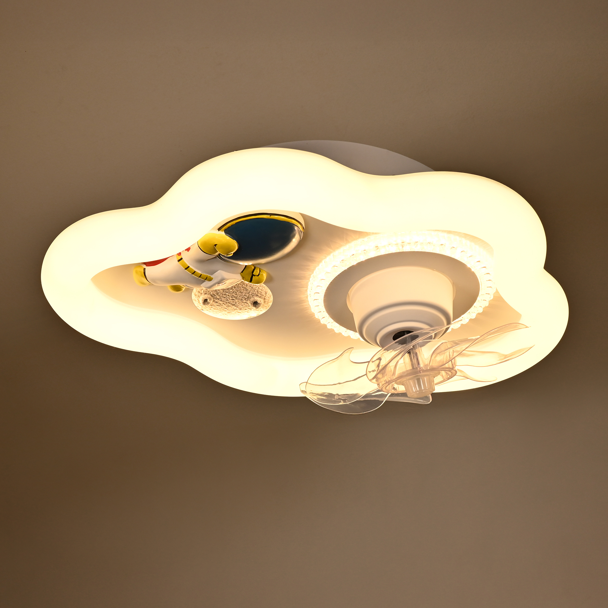 Foto 3 pulgar | Lámpara de Techo Infantil Nube con Luz LED