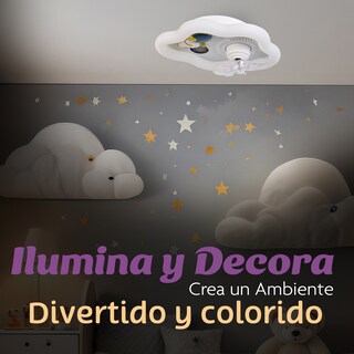 Foto 3 | Lámpara de Techo Infantil Nube con Luz LED