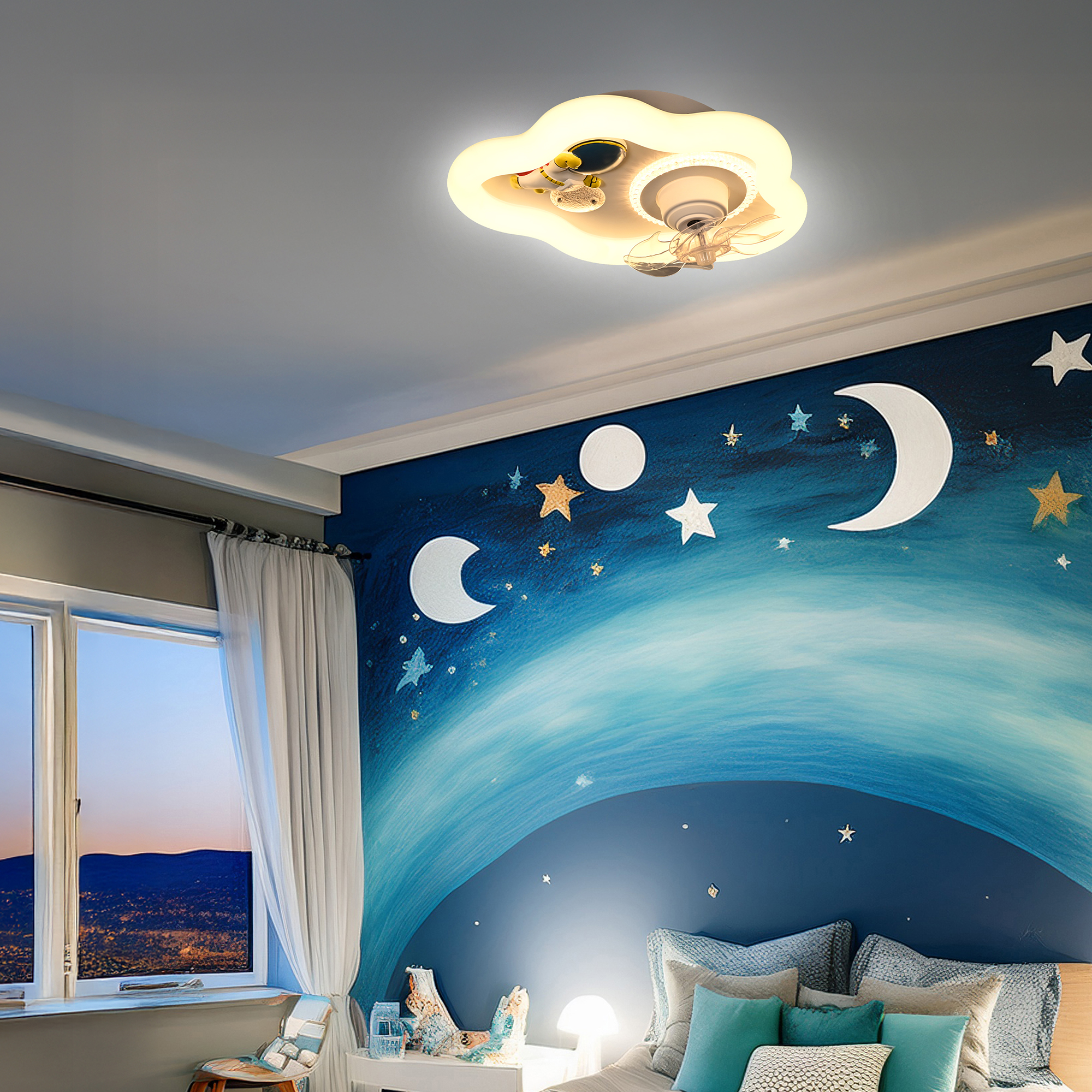 Foto 5 | Lámpara de Techo Infantil Nube con Luz LED