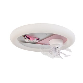 Foto 1 | Lámpara de Techo con Ventilador Rosa