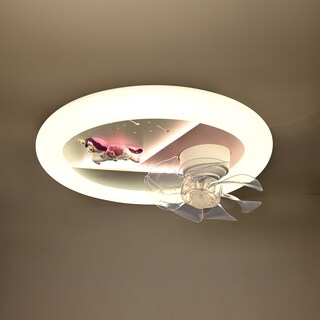 Foto 6 | Lámpara de Techo con Ventilador Rosa