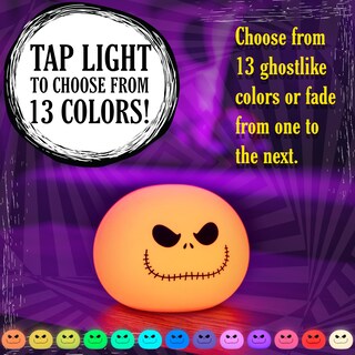 Foto 2 | Luz Nocturna Squishy Light Disney Jack Skellington Cambia de Color - Venta Internacional