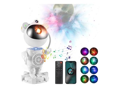 Foto 1 | Lámpara Xtellar Astronauta Proyector Estrellas Bocina Bluetooth Luz