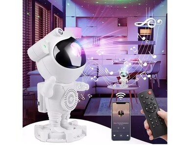 Foto 2 | Lámpara Xtellar Astronauta Proyector Estrellas Bocina Bluetooth Luz