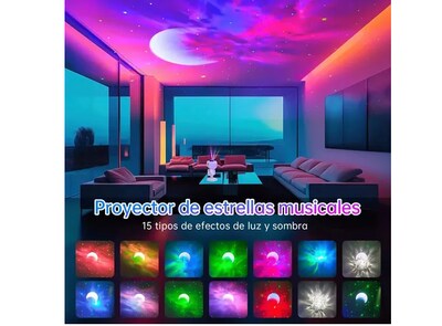 Foto 3 | Lámpara Xtellar Astronauta Proyector Estrellas Bocina Bluetooth Luz