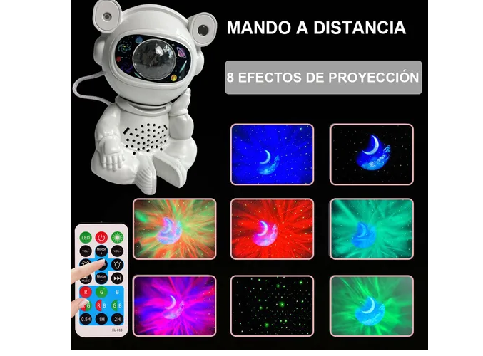 Foto 3 pulgar | Proyector Xtellar Astronauta Bluetooth Música Estrella