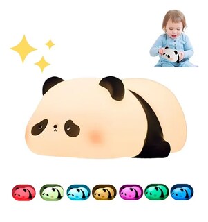 Foto 1 | Lámpara Xtellar Xtellar Led Táctil De Panda De Silicona De 7 Colores Carga