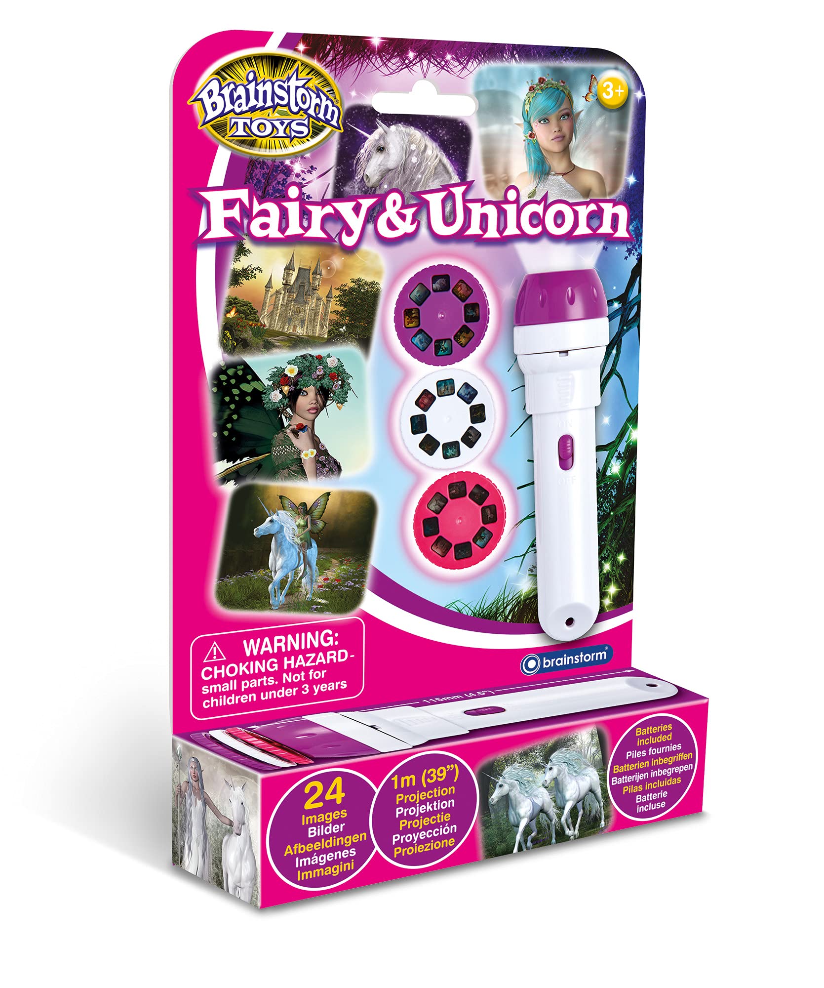 Linterna Y Proyector Brainstorm Fairy & Unicorn Durante Más De 3 Años - Venta Internacional.