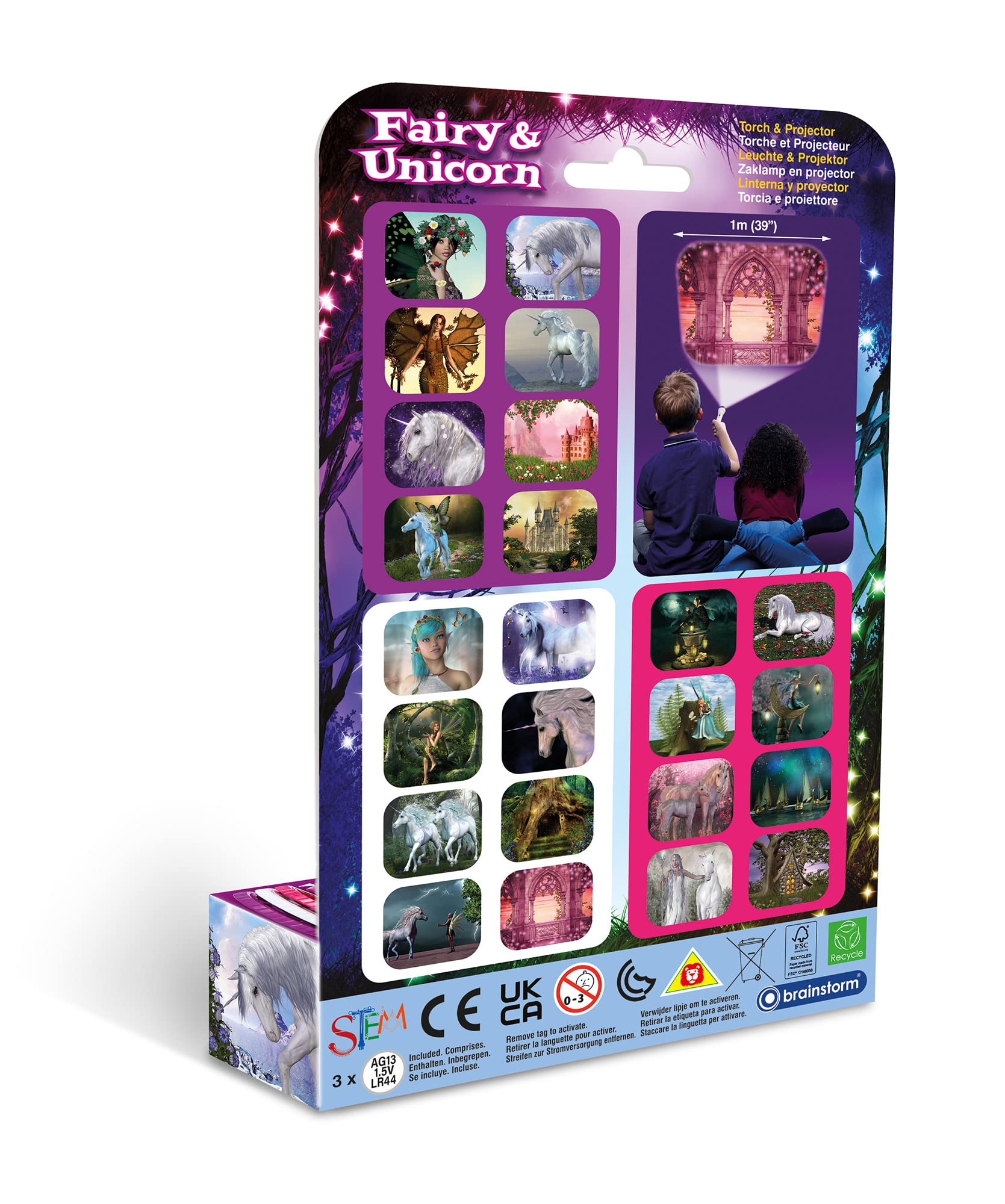 Foto 3 pulgar | Linterna Y Proyector Brainstorm Fairy & Unicorn Durante Más De 3 Años - Venta Internacional.