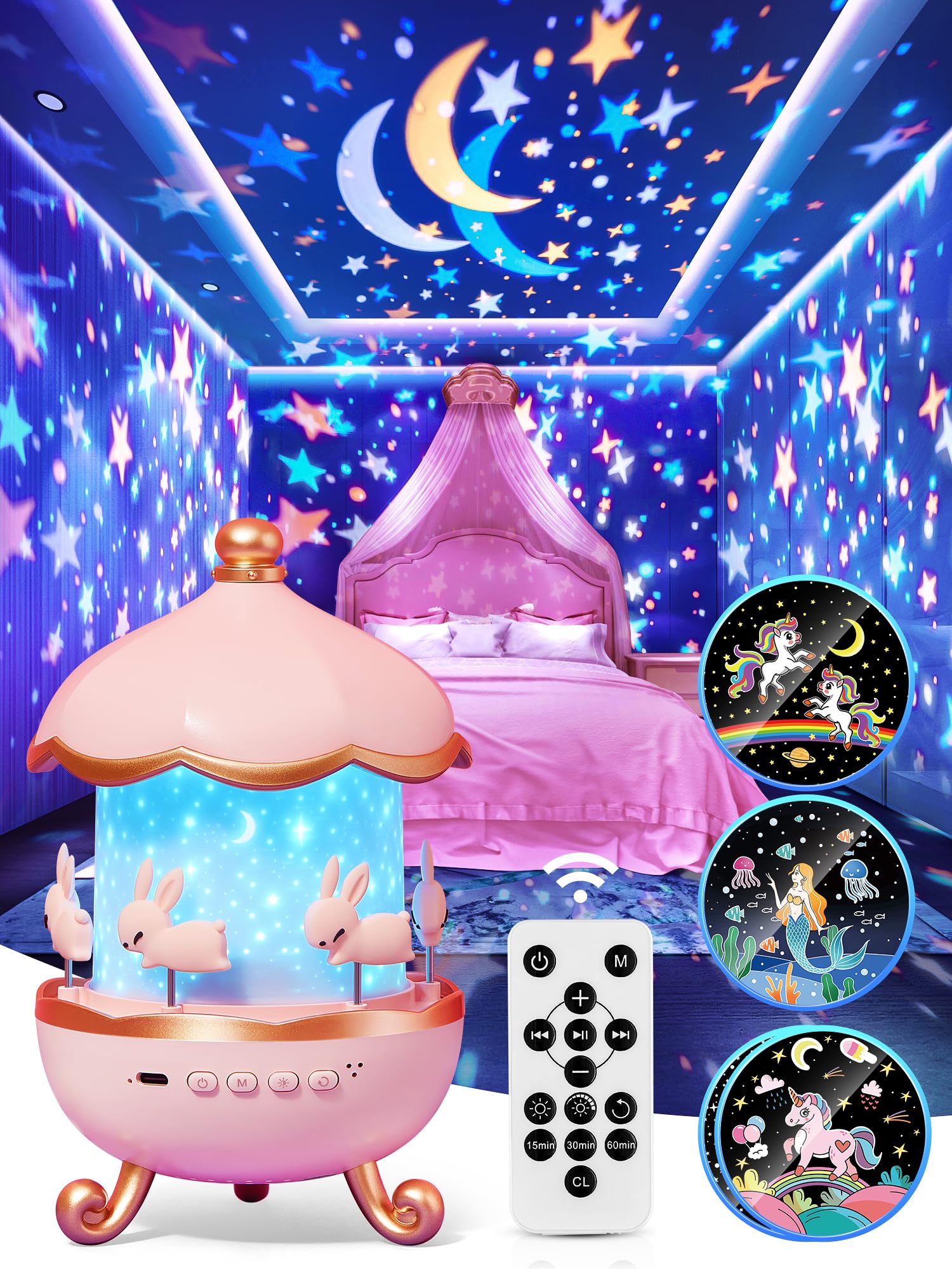 Foto 2 pulgar | Proyector Night Light Star One Fire Para Niños Con 15 Películas - Venta Internacional.