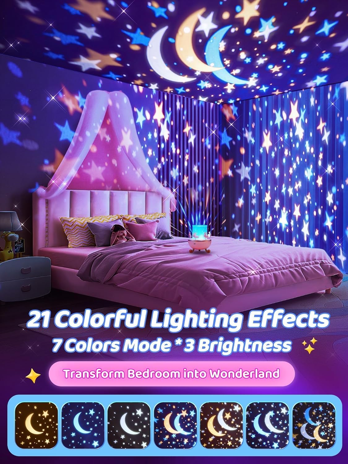 Foto 6 pulgar | Proyector Night Light Star One Fire Para Niños Con 15 Películas - Venta Internacional.