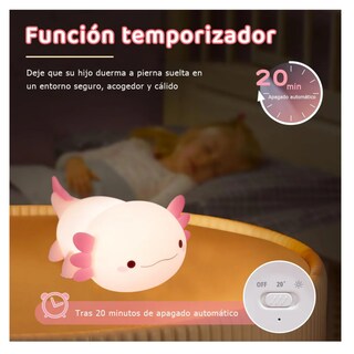 Foto 4 | Luz Nocturna Ajolote Lab.g Rosa