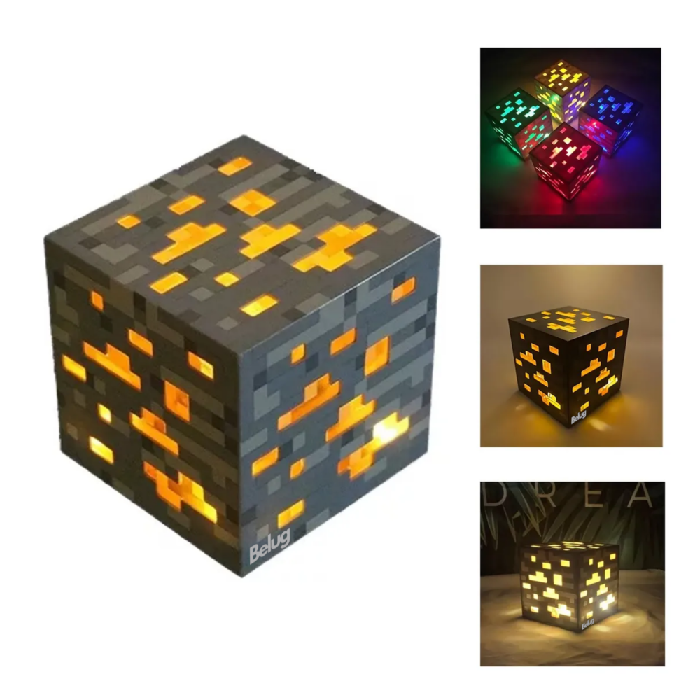 Foto 4 pulgar | Lámpara Antorcha  Luz Nocturna Led Belug Dorado