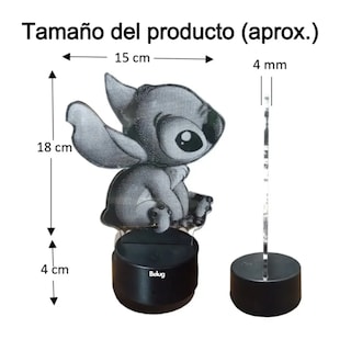 Foto 4 | Stichtch Led 3d Lampara Ilusión Touch Control Belug Con 16 Colores